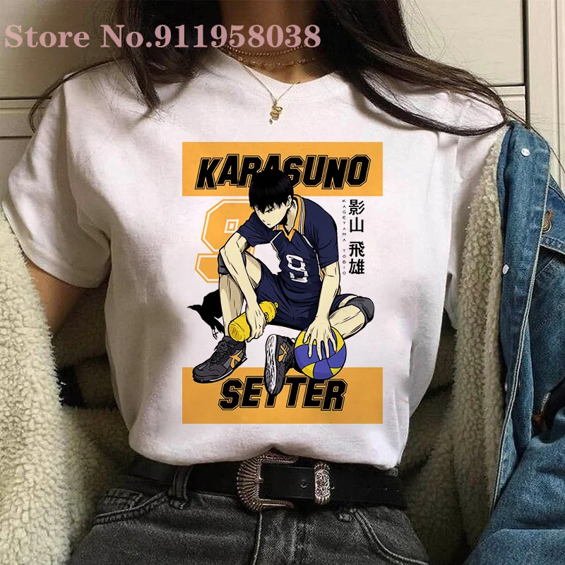 

Harajuku Japanese Anime T-shirt Haikyuu Hinata Shoyo Cartoon anime fashion casual o-neck short sleeve tops women/man T-Shirts