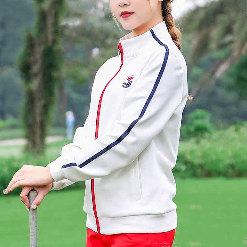 Новая одежда для гольфа дышащая Спортивная девочек женская с длинными рукавами