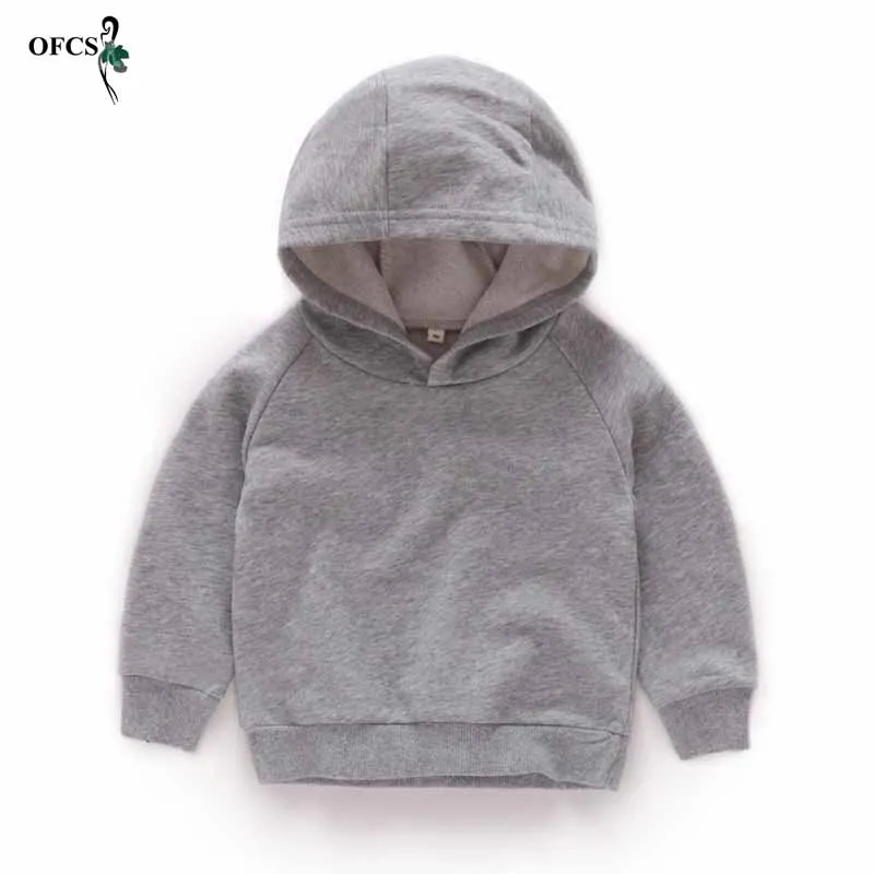 OFCS Brand Boys Girls Hoodies Clothes Children Winter Thick Sweatshirts Toddler Casual Long sleeve Fleece Kids Plus velvet Tops | Мать и