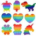 Пуш-попит Пузырьковые сенсорные игрушки-антистресс популярные новые настольные игрушки для снятия стресса для взрослых антистрессовые мягкие сжимаемые игрушки