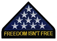 hot in memoriam patch freedom isnt free iron on embroidered america flag veteran kia %e2%89%88 9 6 3 cm