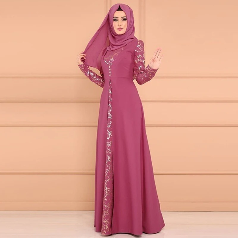 Халат Caftan Дубай ислам мусульманское Макси платье Abayas марокканский Катар Оман