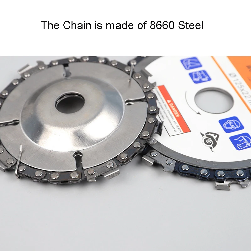 

4/5 Inch Angle Grinder Chain Plate Wood Slotted Saw Blade Woodwork Chain Plate Cutting Blade Cutting Angle Plate Chain Grinding
