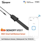 Умный датчик влажности почвы SONOFF MS01, водонепроницаемый IP55 датчик влажности почвы, работает с умным домом Sonoff TH10 TH16