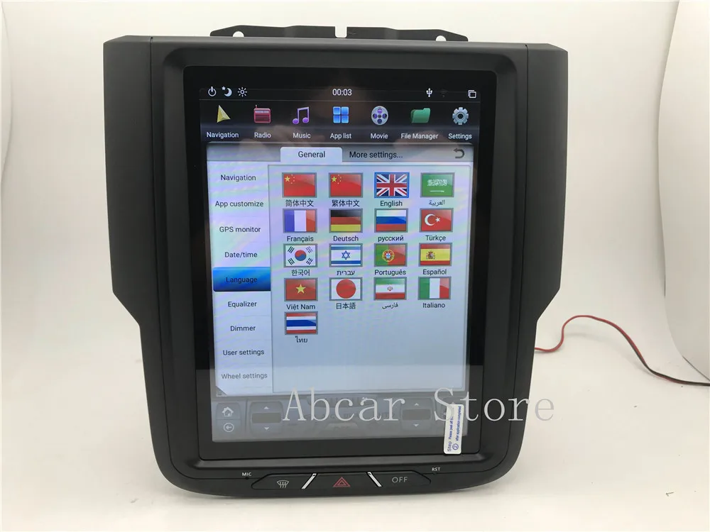 10,4 ''Tesla стиль Android 8,1 автомобильный dvd-плеер gps навигация для Dodge ram 1500- стерео CARPLAY HDMI радио авто ips PX6