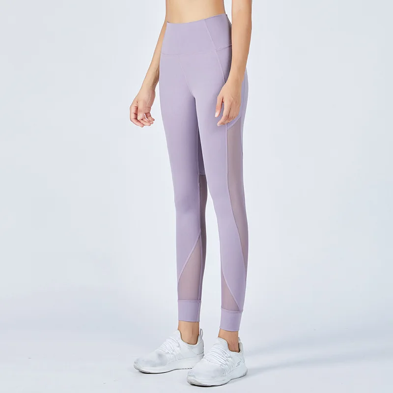 

Antibom Women Sport Fitness Leggings Tights Gym High Waist Mesh Yoga Pants Exercise Running Sportswear