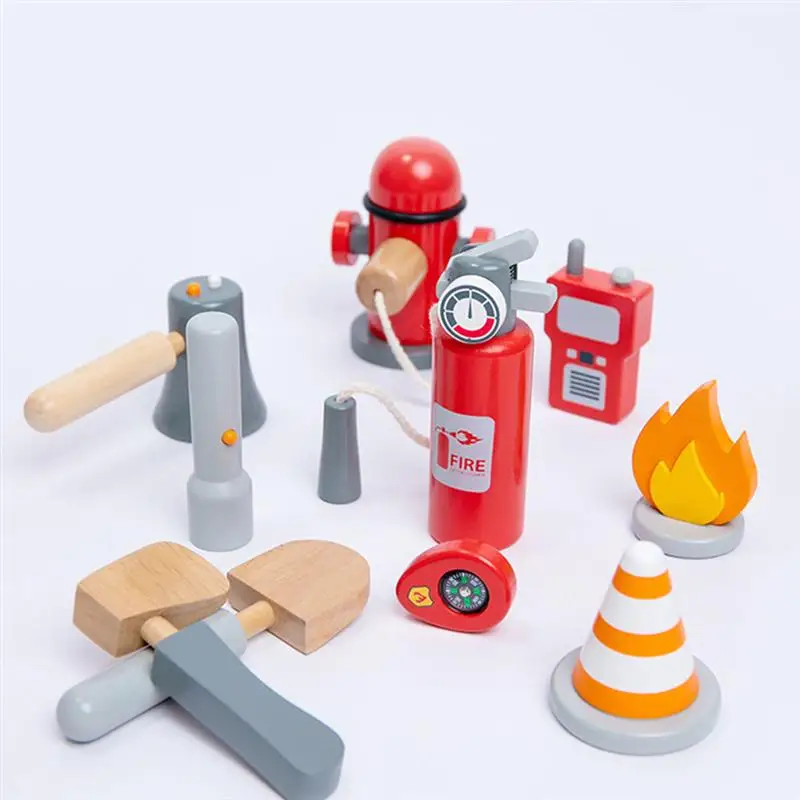 

1 Set Educational Learning Toys Pretend Play Fireman's Kit Maintenance Tool Toys