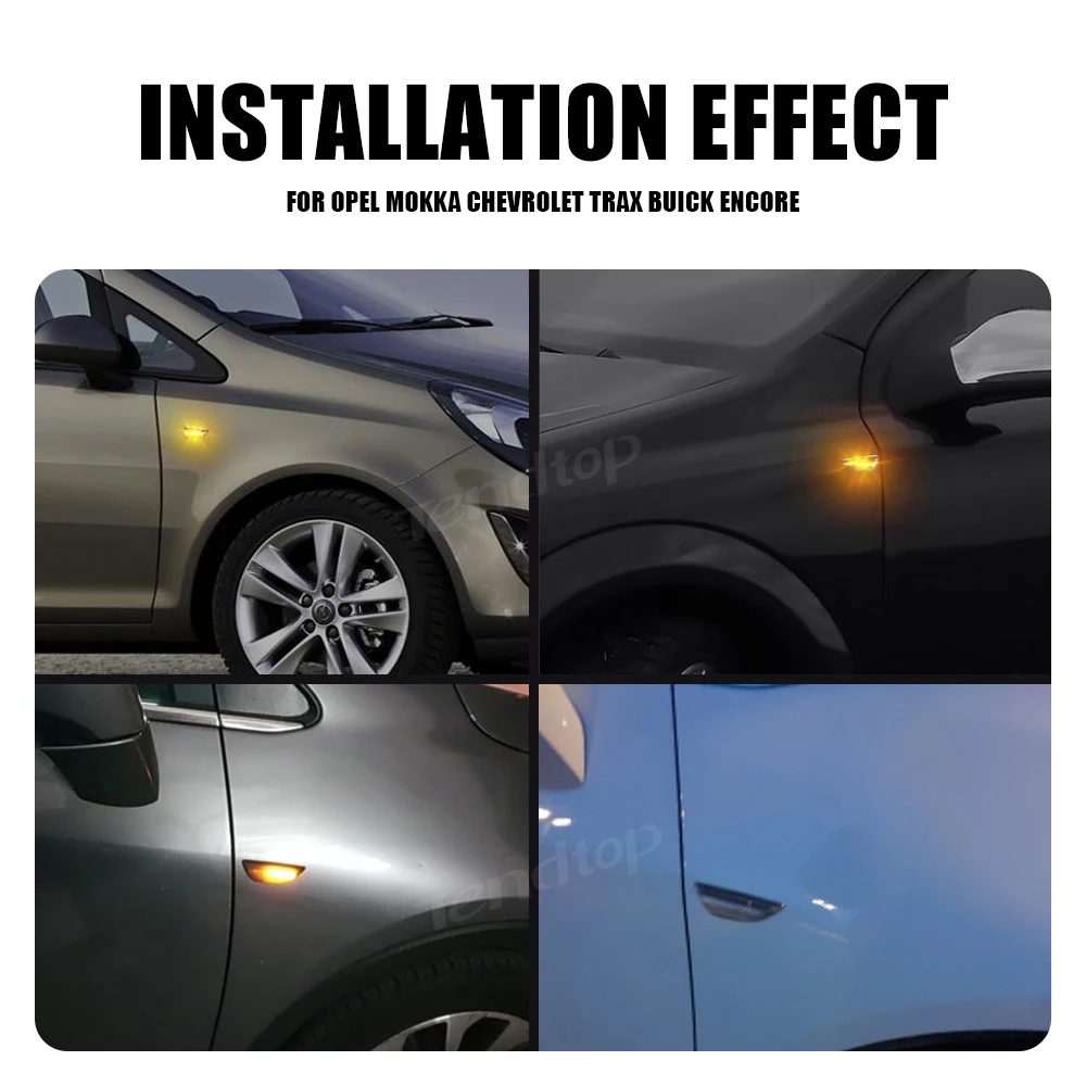 Последовательный мигающий светодиодный указатель поворота боковой габаритный