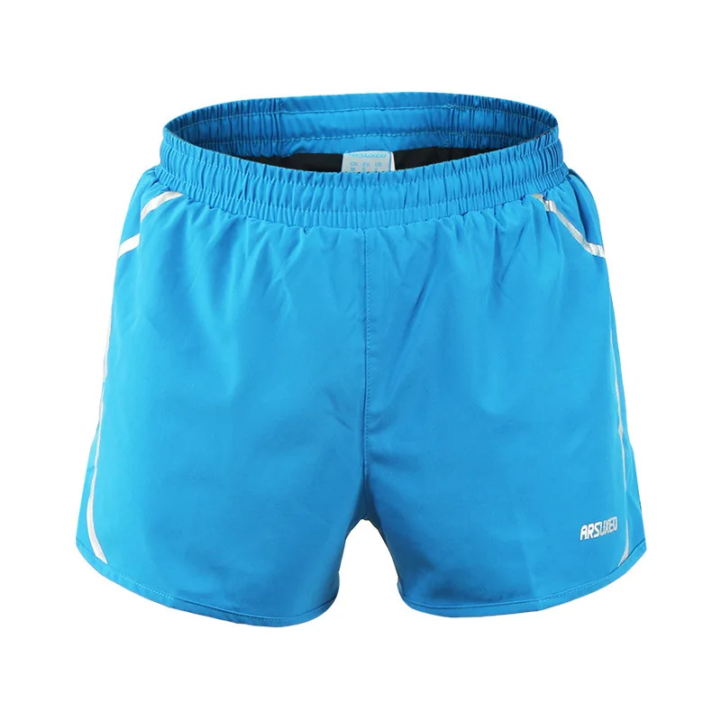 Мужские и мужские тренировочные шорты для бега с подкладкой дышащие марафона