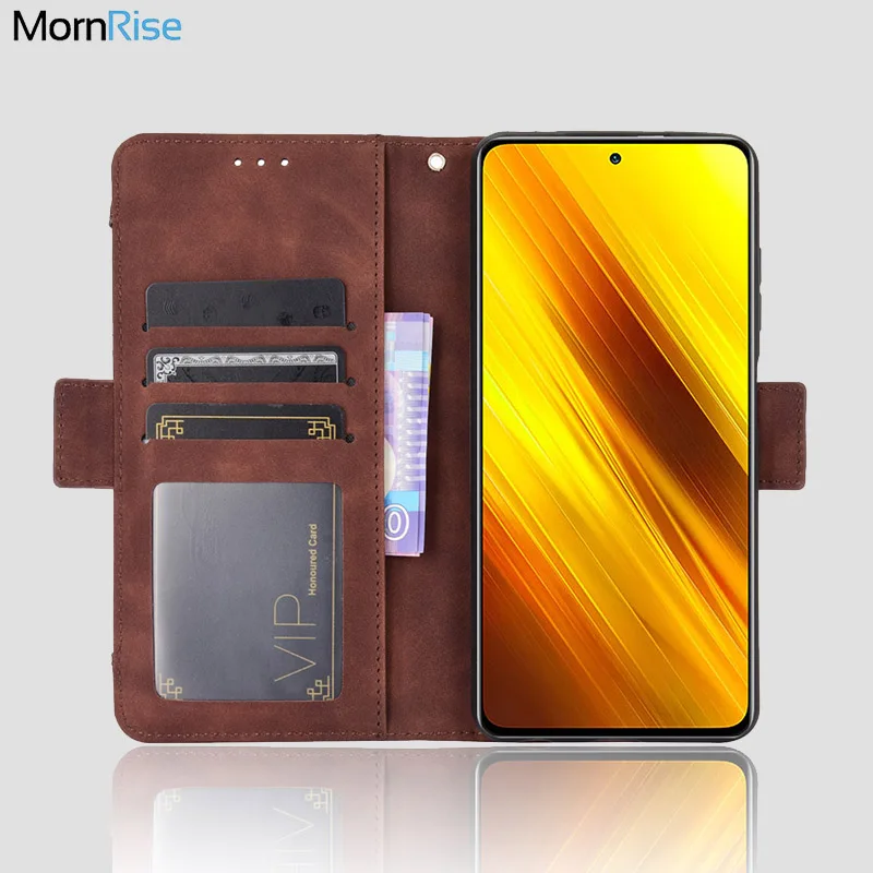 Чехлы бумажники с отделениями для Xiaomi MI Poco X3 чехол магнитной застежкой откидной