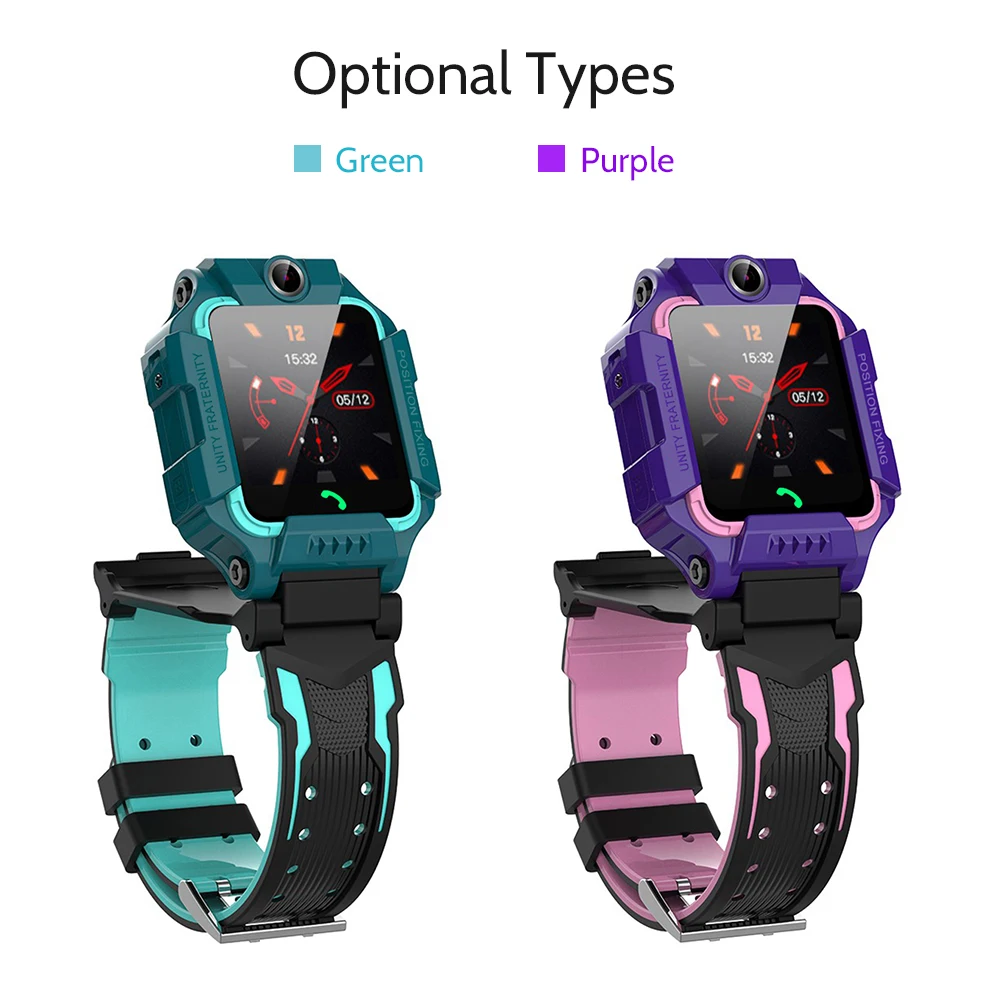 SZ6F Многофункциональный дети умные часы двойной Камера чат звонок Сигнализация LBS