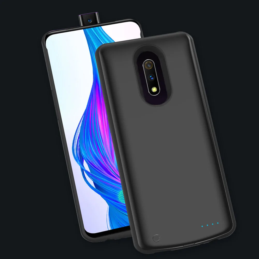 For Oppo Realme X 6500mAh Battery Charger Case Extended Backup Power Anti-Scratch Shockproof Protective Cover Back | Мобильные