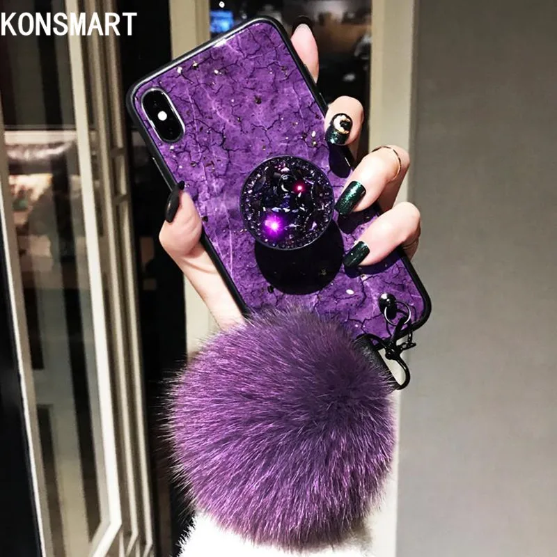 Задняя крышка для телефона Huawei Honor 7X 7A Pro 7C Платиновый блестящий Мраморный чехол