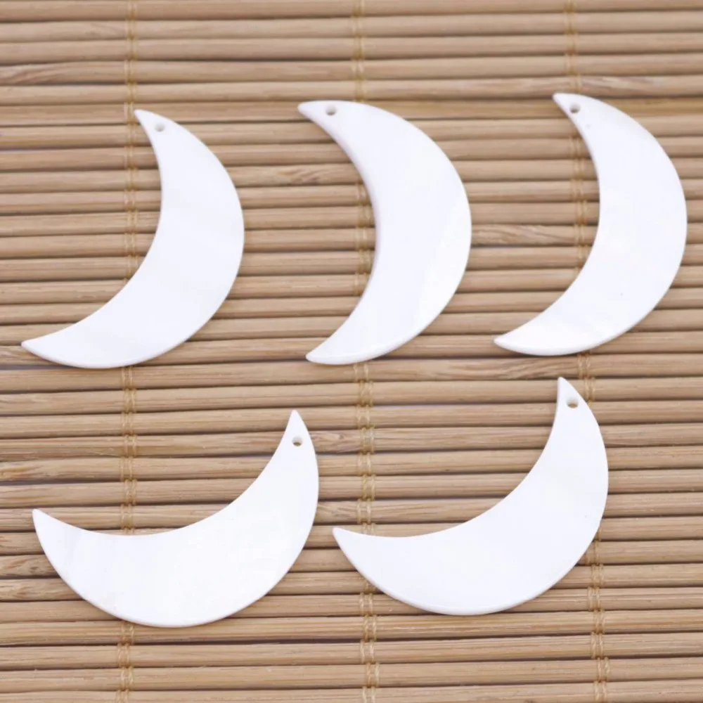 5 шт. Лунная ракушка натуральная кожа фотоэлемент сделай сам белый черный на