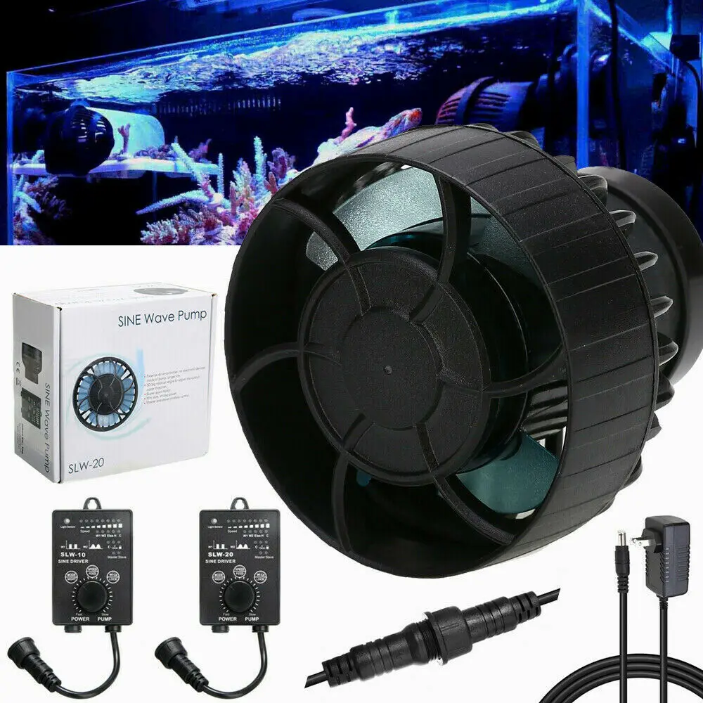 

SLW-10 SLW-20 Wave Maker Marine Aquarium Sine Wave Maker 10W 20W 30W Sine Wave Pump Wavemaker Fish Tank Pond Aquarium Water Pump