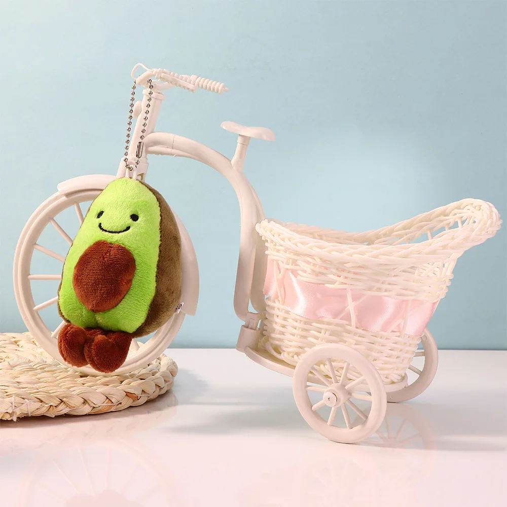 Kawaii авокадо вельветовые куклы плюшевые брелки для девочек детский маленький