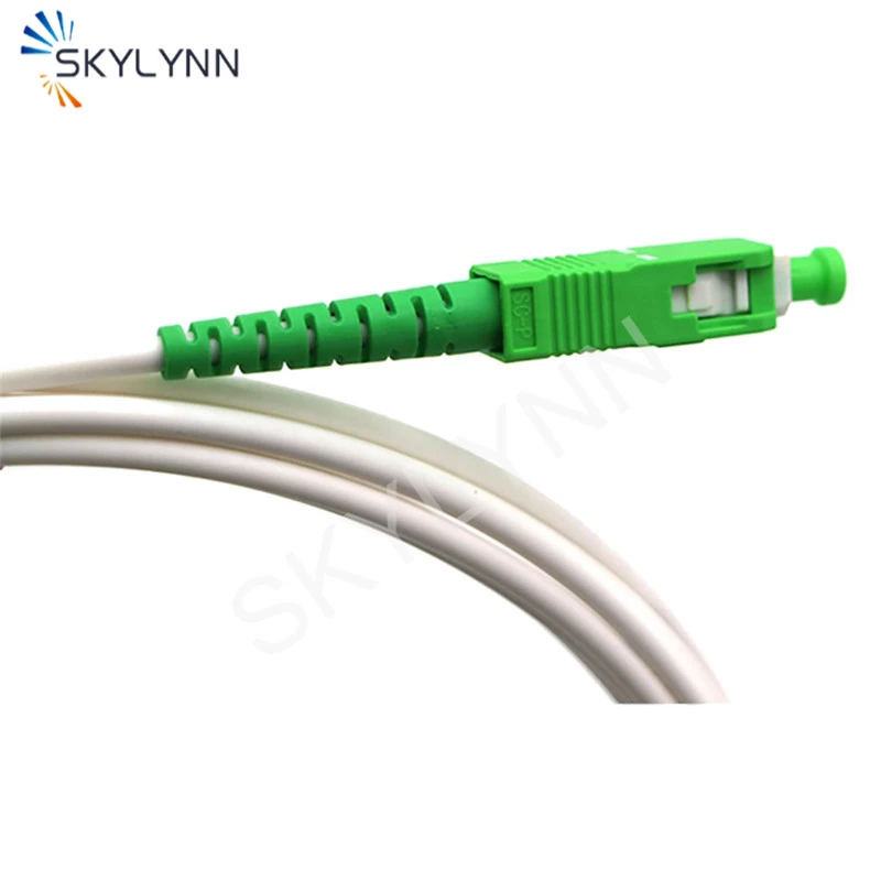 50PCS 3.5 Meter Length SC/APC-SC/APC SM G657A2/G657B3 SX Core 3.0mm White LSZH Jacket Fiber Optic Patch Cord Jumper Cable