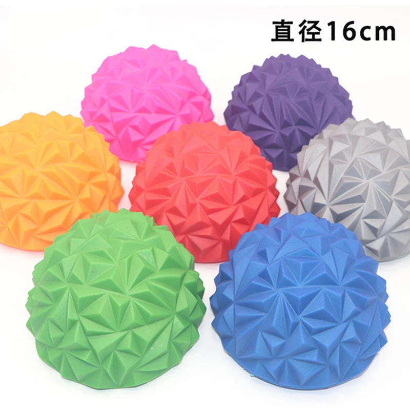 Новый массажный полусферический тренировочный мяч для ног фитнеса йоги надувной