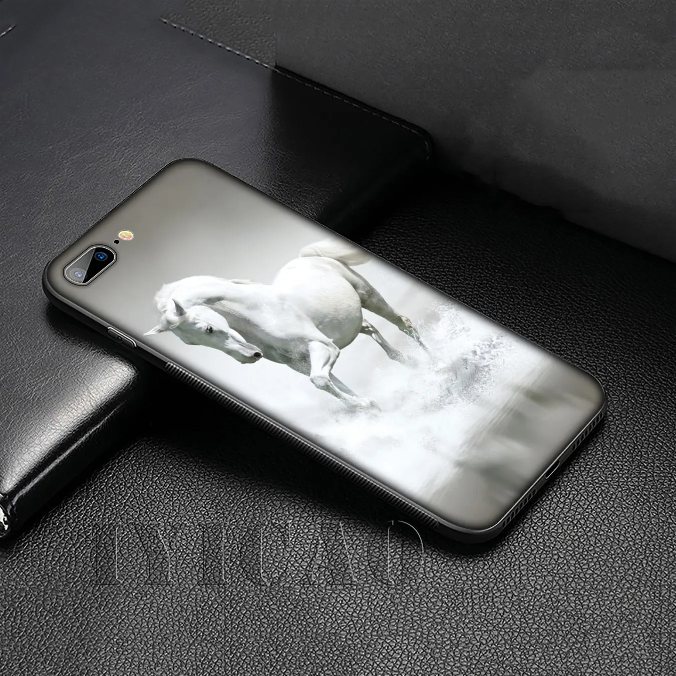 IYICAO Horse Animal Printed Soft Silicone Cover Case for iPhone 11 Pro XR X XS Max 6 6S 7 8 Plus 5 5S SE Black TPU Phone |