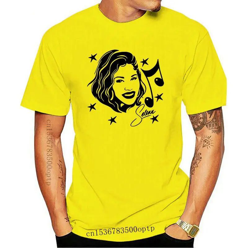 

New Free Shipping Selena Quintanilla Funny t-shirt Singer Actress Music OverSize S-5XLd Men Fashion Cotton short sleeve Man t sh