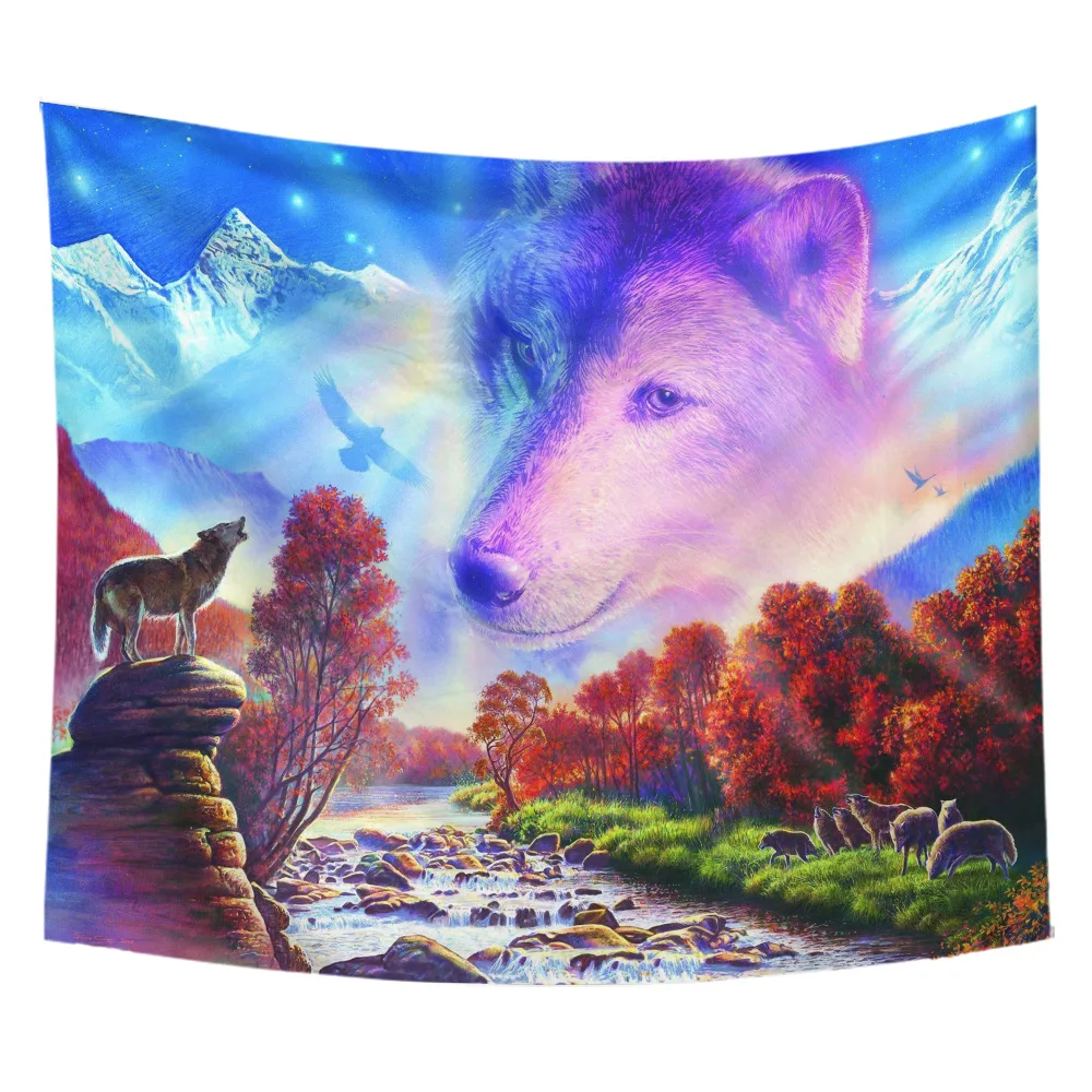 

Hanging cloth decorative cloth landscape animal tapestry