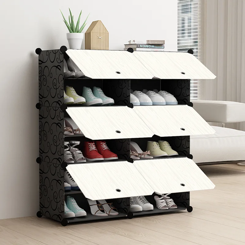 Fashoin модульный шкаф для обуви стоящий пылезащитный органайзер хранения съемный
