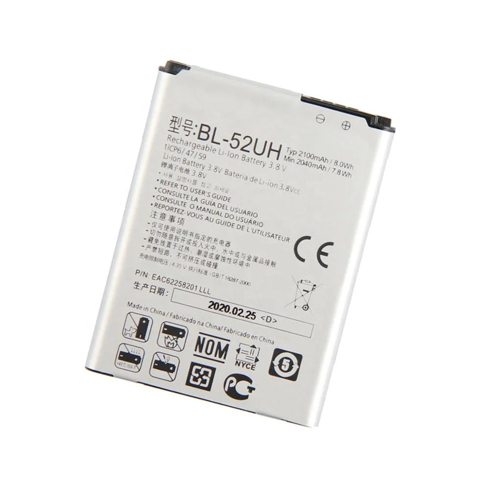PINZHENG 2100 мА/ч BL-52UH Батарея для LG Spirit H422 D280N D285 D320 D325 DUAL SIM H443 Escape 2 VS876 L65 L70 MS323