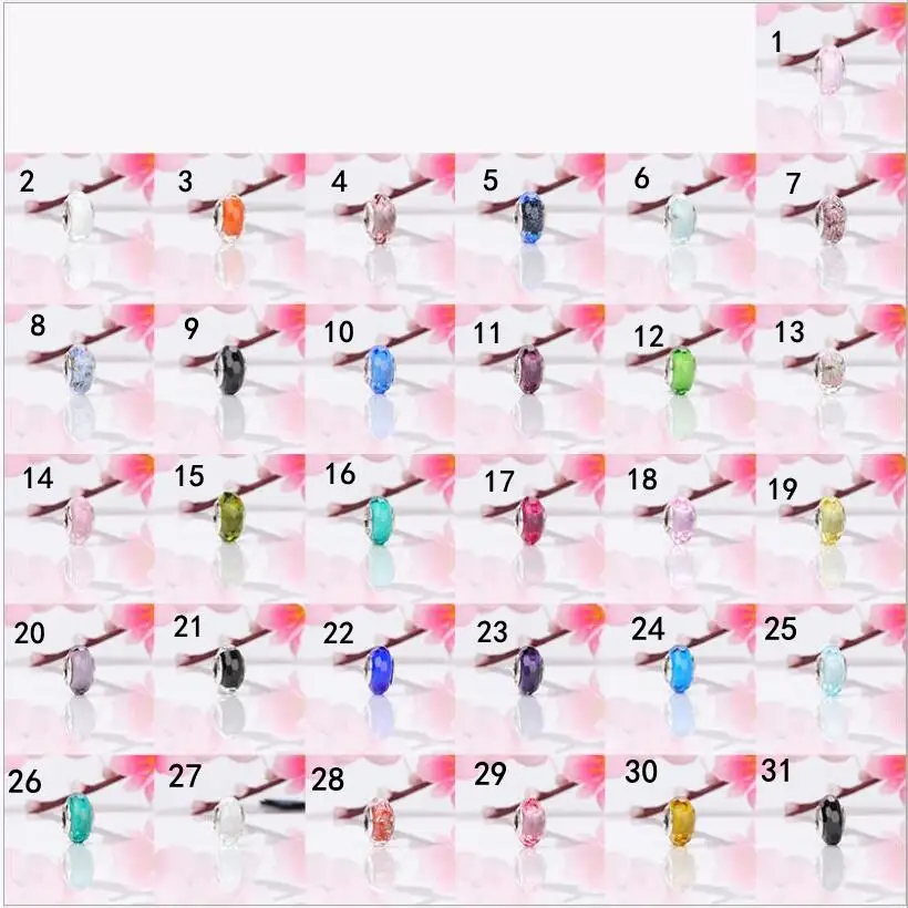 Echt 925 пробы Zilveren бедель Розе муранское стекло и Bladeren Шарм Kralen Fit Vrouwen Пан чехол для