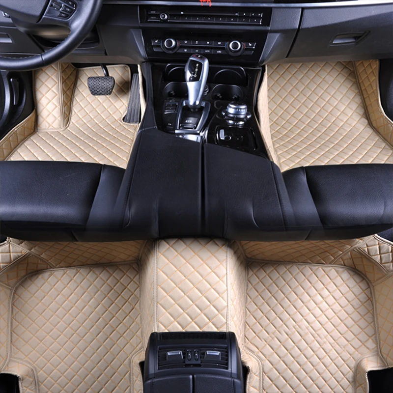 

2021 New Flash Mat XPE Soft Leather High Quality Car Floor Mats Custom Auto Foot Pads Automobile Carpet Cover Car Decorations