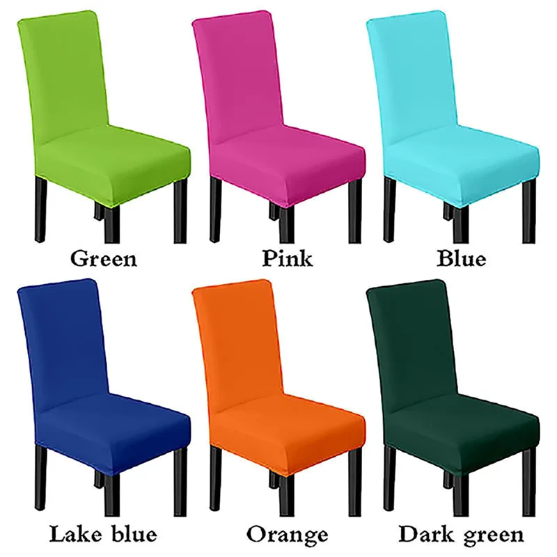 

Solid color universal size elastic chair cover elastic chair cover restaurant chair cover hotel banquet hall 1/2/4/6pcs