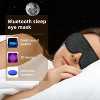3d headphone music sleep headphones bluetooth 5 0 wireless eye mask headset tereo earphone headband music player instrument nap