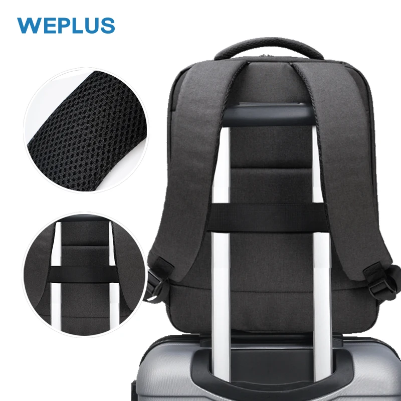 WEPLUS модный школьный рюкзак женский мужской деловой дорожный 15 6-дюймовый ноутбук