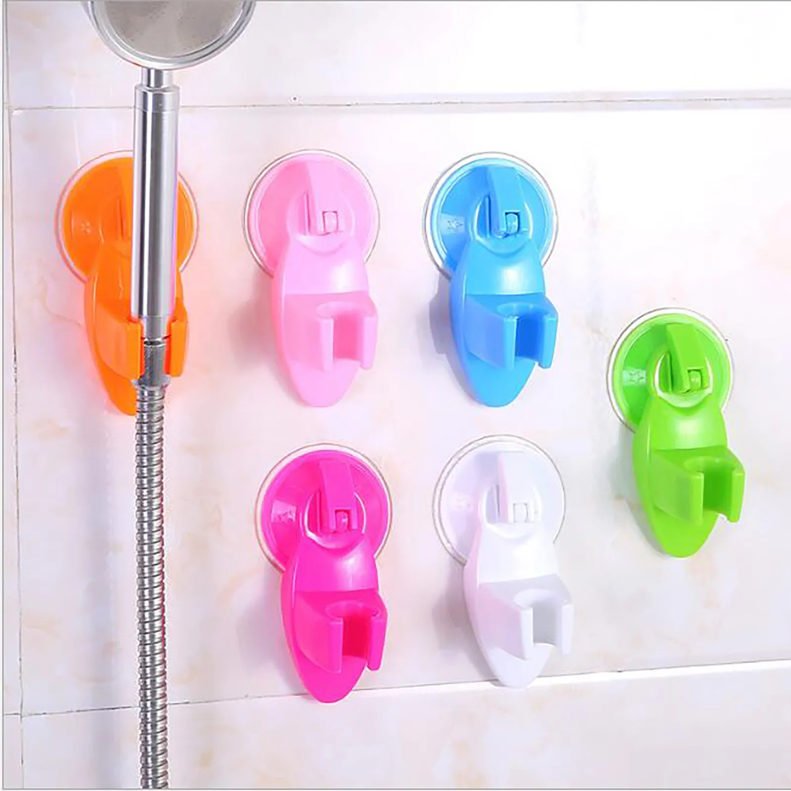 

Shower Head Holder Bracket Strong Sucker-in Rain Shower Support Base Adjustable Strong Sucker Bracket Hold Easy Install Durable