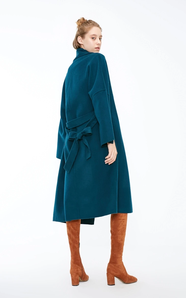 Vero Moda женское Новое двубортное длинное шерстяное пальто силуэта | 318327530
