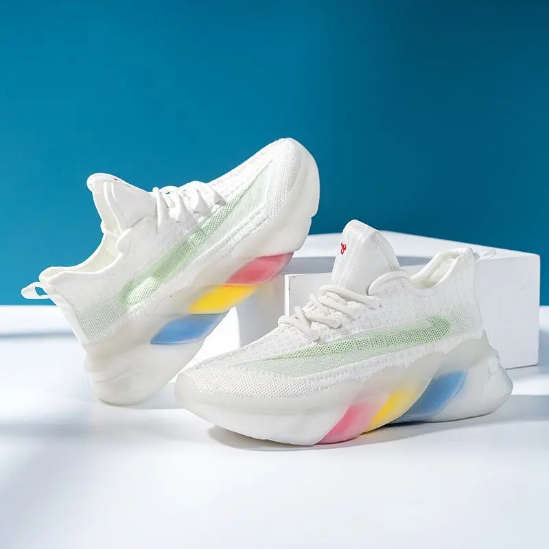 

Running Shoes Women Breathable Casual Shoes Outdoor Light Weight Sports Shoes Casual Walking Platform Ladies Sneakers White