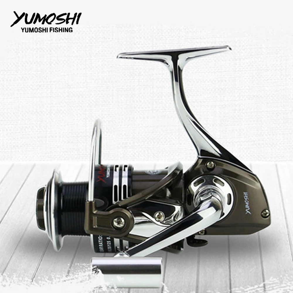 Yumoshi катушки для спиннинга Рыболовные 5 5: 1 12BB + беззазорная полностью