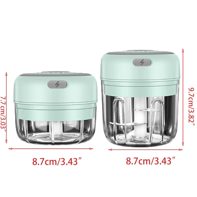 

USB Charging Electric Chopper Electric Portable Food Processor With Sharp Blade