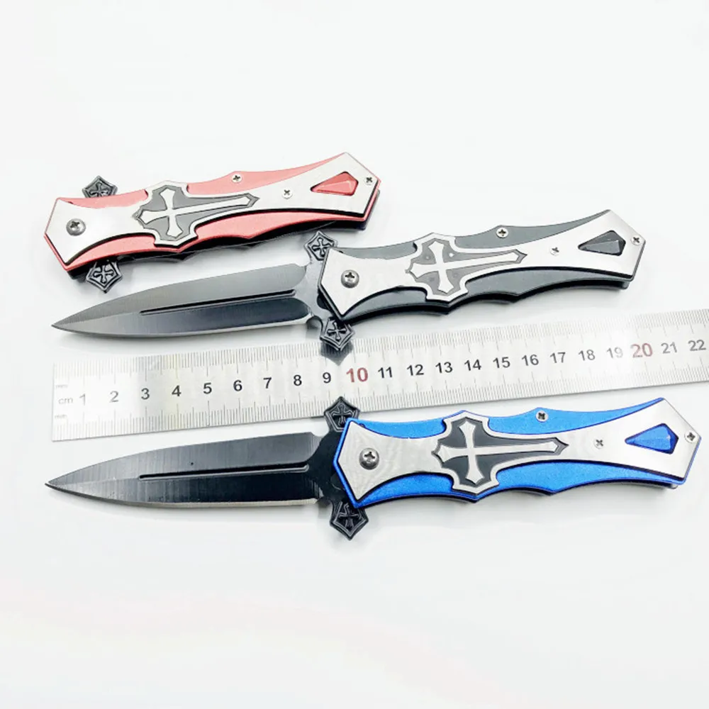 Быстро Открытый походный карманный нож из нержавеющей стали с ручкой складной