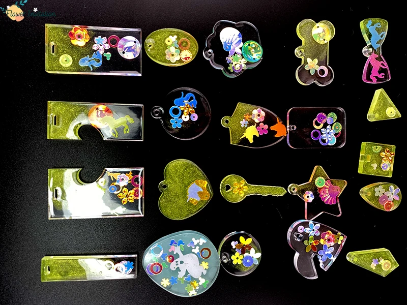 Полые блестки DIY материалы 12 Цветов Блестки пятиконечная звезда украшения