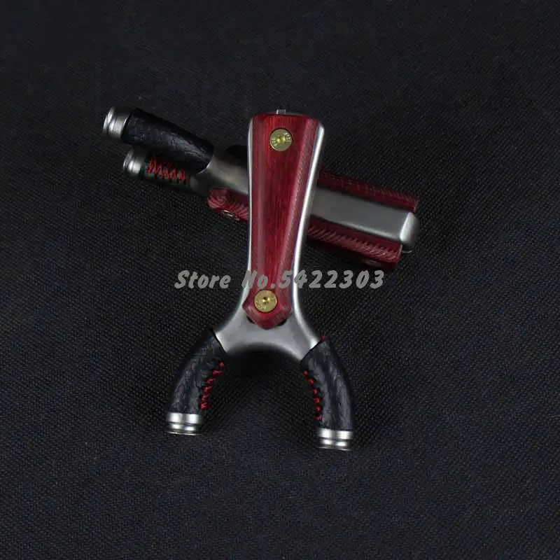

Patch Slingshot Stainless Steel Fast Pressing Flat Leather Slingshot Outdoor Hunting Shooting Athletic