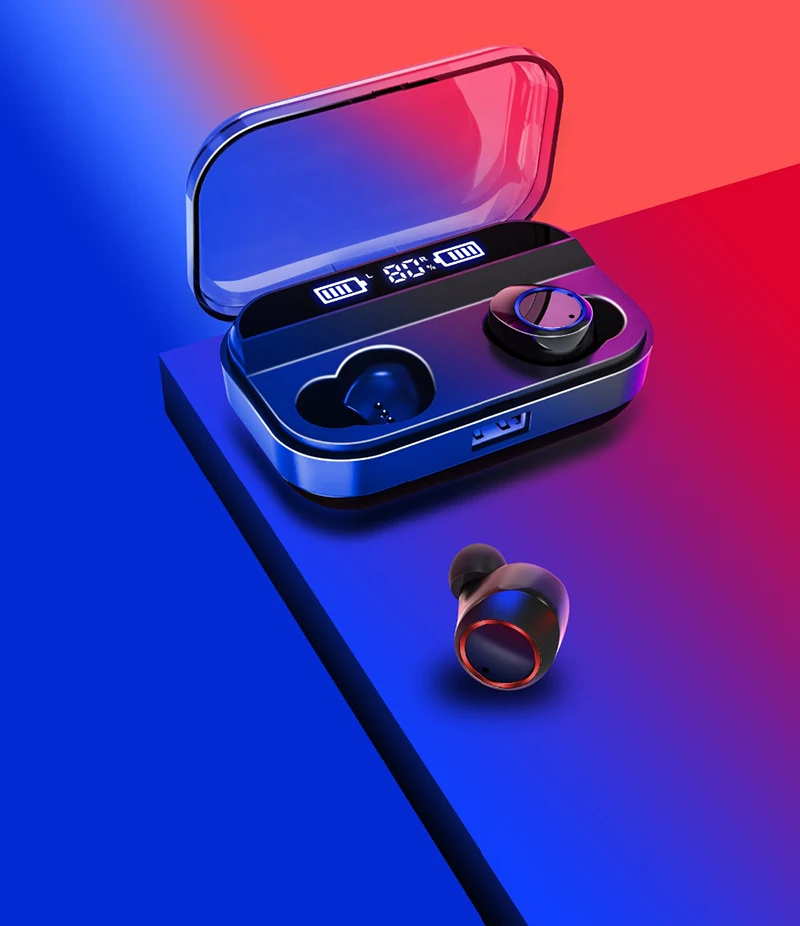 X11 TWS Беспроводные Bluetooth 5,0 Наушники дисплей питания сенсорный контроль Hifi стерео наушники IPX7 Водонепроницаемая гарнитура с зарядным устройством
