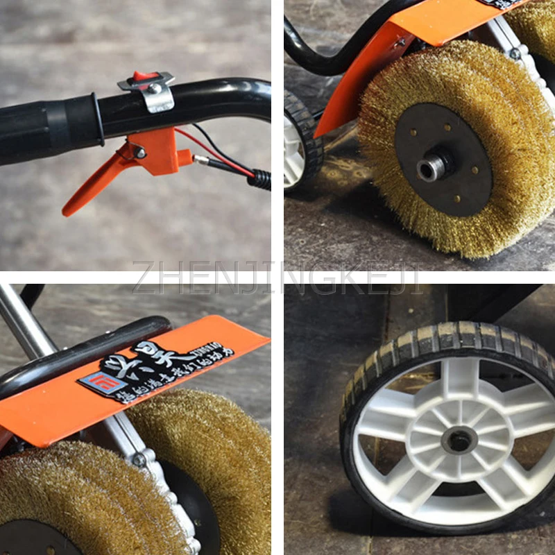 

Hand Push Derusting Machine Gasoline Color Steel Tile Steel Board Rust Removal Tool Copper Plating Steels Wire Polished Machine