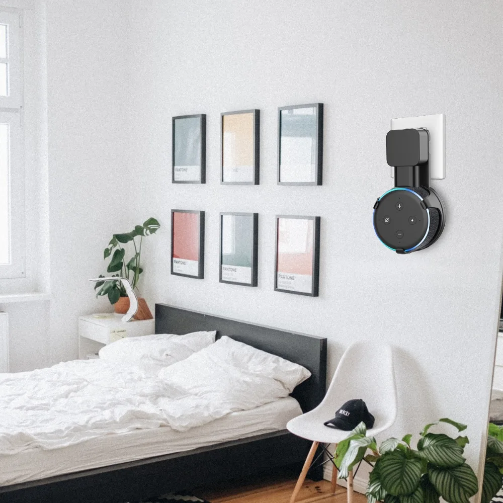 Оригинальная розетка подставка для настенного монтажа вешалка для Amazon Alexa Echo Dot 3rd Gen работа для Amazon Echo Dot 3 держатель Чехол штекер в спальню