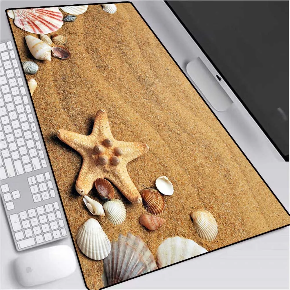 

XGZ Beach Scenery HD Wallpaper Large Mouse Pad Desk Non-Toxic Custom Natural Rubber Gaming Mouse Pad Gaming Desk XXL Mousepad