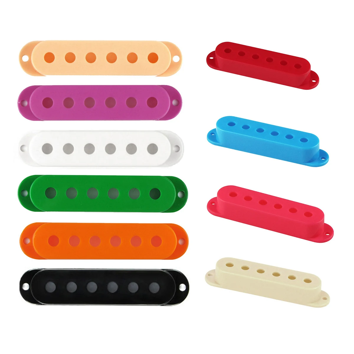 

3pcs Plastic Single Coil ST Pickup Covers Fit for USA/Mexican Fender Strats SSS 48/50/52mm Various Color Guitar Accessories