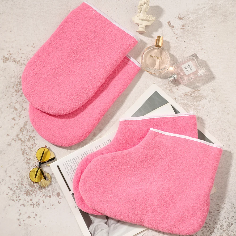

Lurrose 1 Set of Wax Therapy Accessories Paraffin Therapy Foot Covers Set Wax Bath Foot Strap Mitten Kit