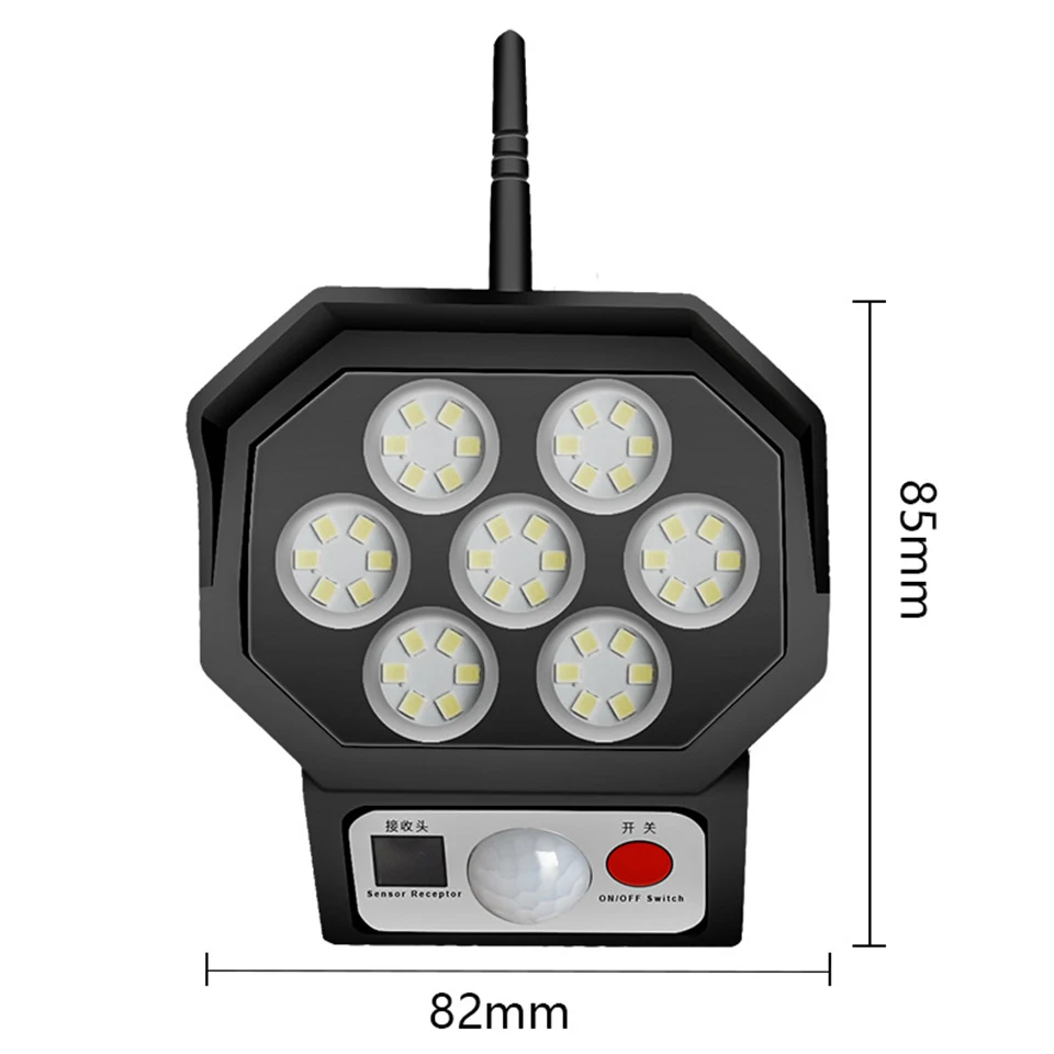 

D2 Remote Control Solar Street Light Monitoring Lamp Fake Camera body Induction Wall lamp Outdoor Burglar Proof Waterproof IP66