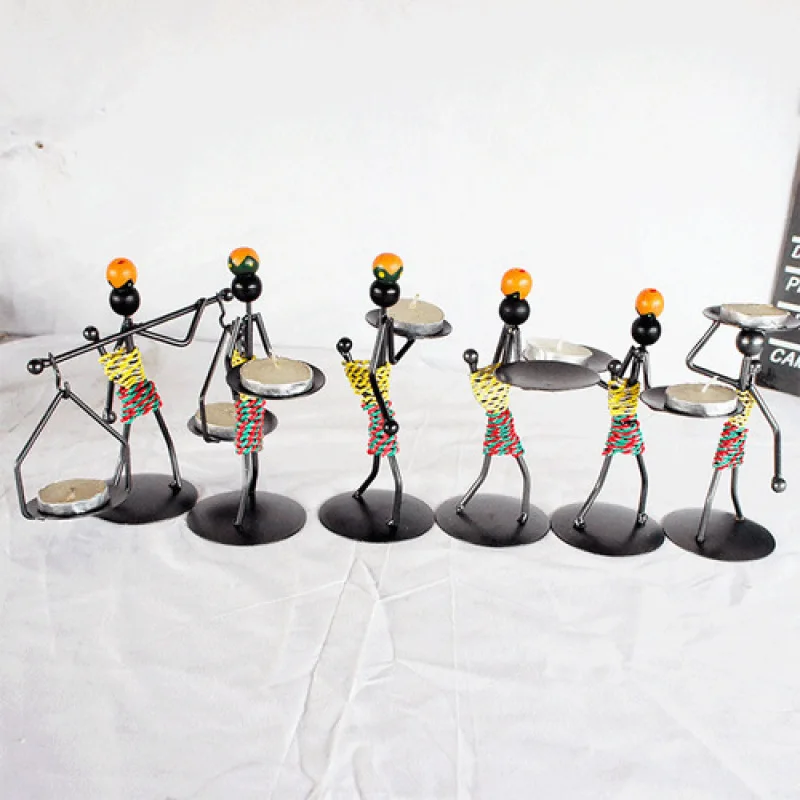 Подсвечник Железный человек в стиле ретро оригинальное украшение для досуга