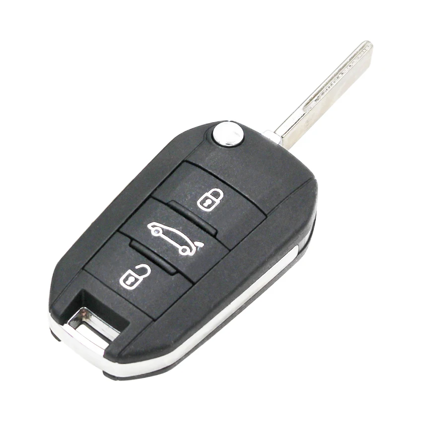 3 кнопочный пульт дистанционного управления 433 МГц ID46 чип для Peugeot 508 Citroen Elysee HU83