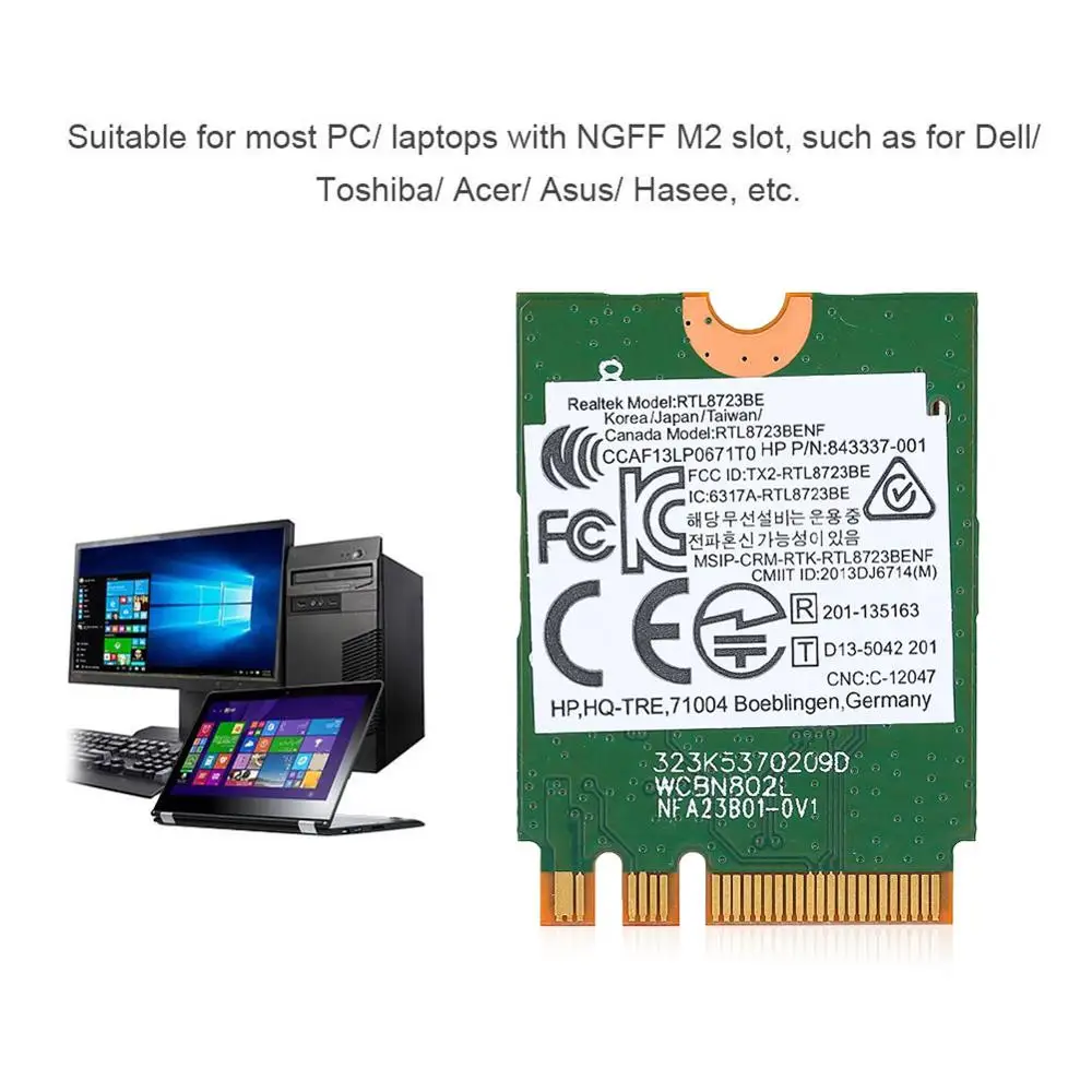 2 4G Bluetooth WIFI беспроводная карта в 1 для Dell/Toshiba/Acer/Asus с NGFF Mini Card | Компьютеры и офис